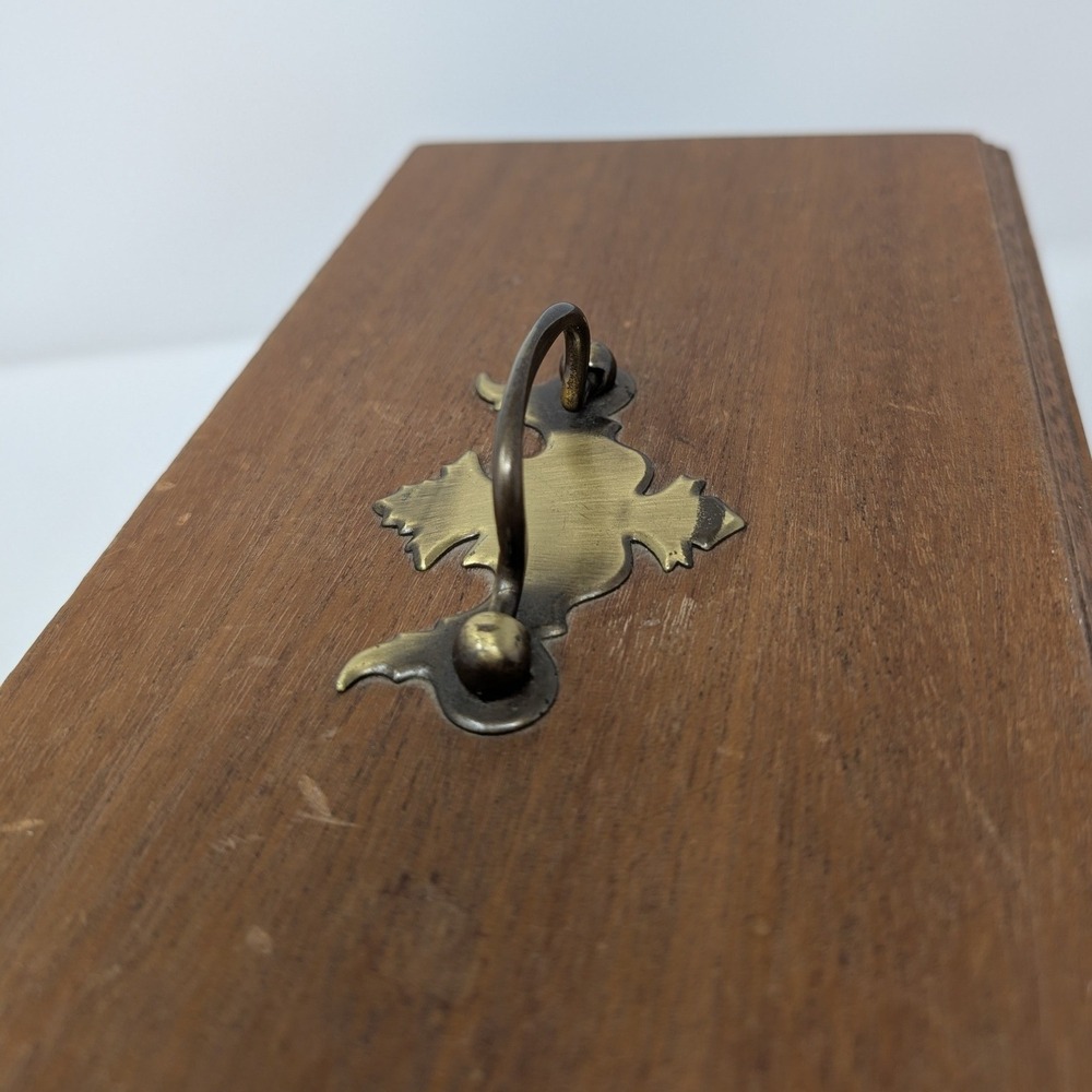 Vintage wooden poker chip carousel box w/ unique swing out chip holders gambling - Picture 9 of 16
